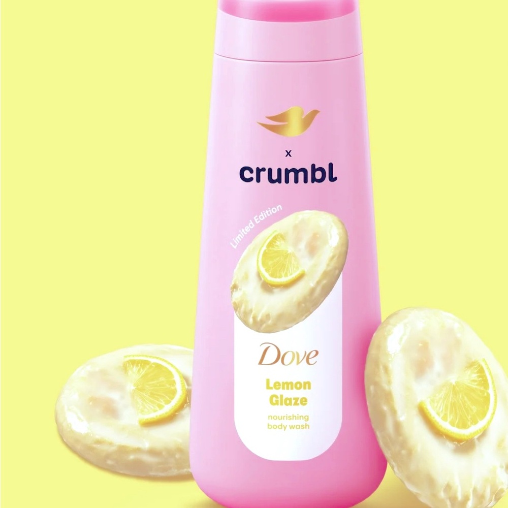 Dove Crumbl Moisturizing Liquid Body Wash Lemon Glaze, 20 oz
